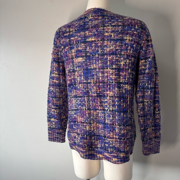 Parkhurst Maeve Pullover Multicolor Textured Crew Neck Sweater - Picture 2 of 9